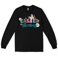 Black easter blessing with  cross Long Sleeve Tee - Artiststas