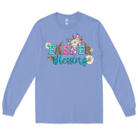 Colony Blue easter blessing with  cross Long Sleeve Tee - Artiststas
