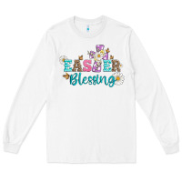 White easter blessing with  cross Long Sleeve Tee - Artiststas