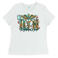 White registered nurse Ladies Tee - RacoonDesign
