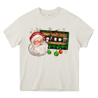 Cream santa cassette Heavy Core Tee - FaDigitalArtStudio