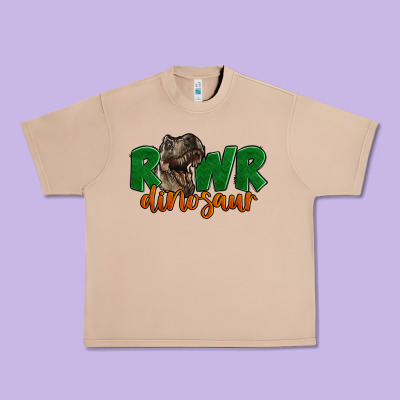 Rawr Dinosaur Urban Heavy Tee Designed By Lillyallendesigns