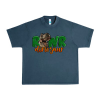 Midnight Navy Rawr Dinosaur Urban Heavy Tee - LillyAllenDesigns