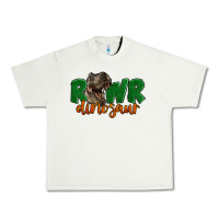 Pistachio Rawr Dinosaur Urban Heavy Tee - LillyAllenDesigns