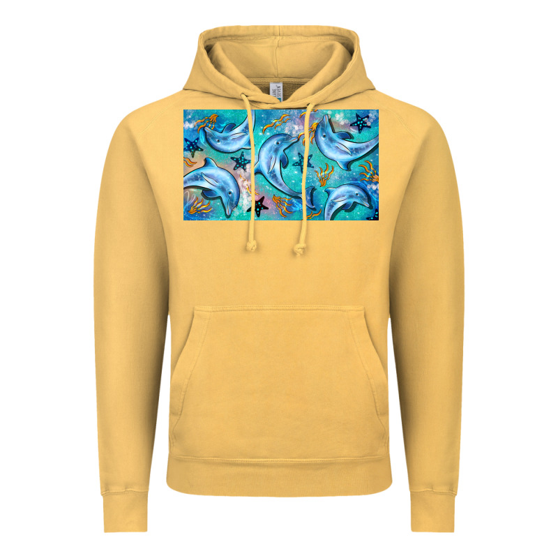 Dolphin  Mug Vintage Hoodie by BarkalooDesign | Teevron