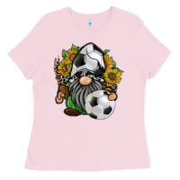 Bubblegum Pink soccer gnome Ladies Tee - RacoonDesign