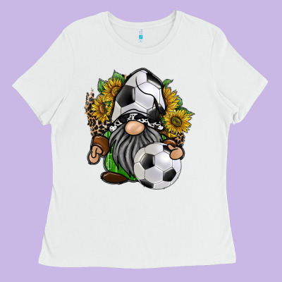 Soccer Gnome Ladies Tee Designed By Racoondesign