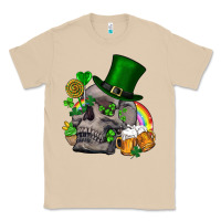 Mushroom St Patrick's Day boho skull Classic Tee - FaDigitalArtStudio