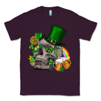 Plum St Patrick's Day boho skull Classic Tee - FaDigitalArtStudio