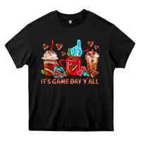 Black american football coffee cups Heavy Core Tee - FaDigitalArtStudio