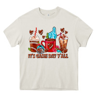 Cream american football coffee cups Heavy Core Tee - FaDigitalArtStudio
