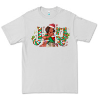 Dove Grey Joy Girl Black Premium Tee - CowhideDigitalArt