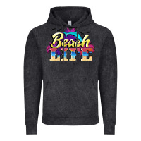 Vintage Black beach life Vintage Hoodie - BarkalooDesign