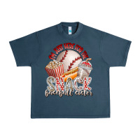 Midnight Navy i am just here for the snack baseball sister Urban Heavy Tee - RacoonDesign