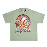 Oil Green i am just here for the snack baseball sister Urban Heavy Tee - RacoonDesign