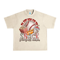 Sandshell i am just here for the snack baseball sister Urban Heavy Tee - RacoonDesign