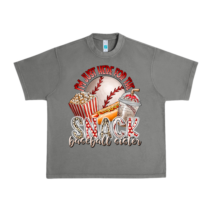 I Am Just Here For The Snack Baseball Sister Urban Heavy Tee by RacoonDesign | Teevron