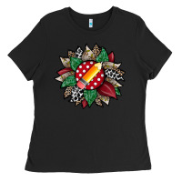 Black teacher sunflower Ladies Tee - RacoonDesign