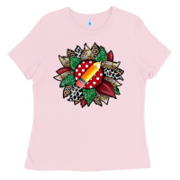 Bubblegum Pink teacher sunflower Ladies Tee - RacoonDesign