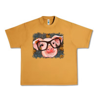 Peanut Butter Fall Autumn Pig Urban Heavy Tee - RanaPortraitStore