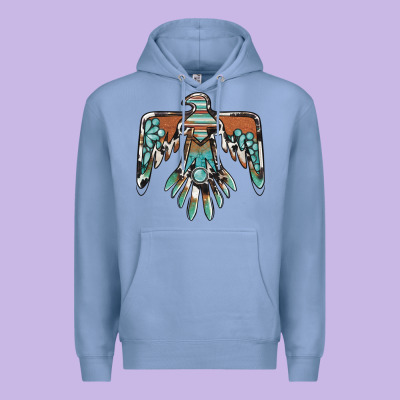 Thunderbird With Gemstone Premium Hoodie Designed By Barkaloodesign
