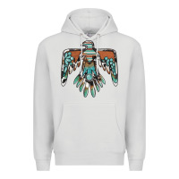 Dove Grey thunderbird with gemstone Premium Hoodie - BarkalooDesign