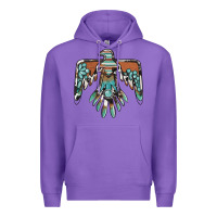 Purple thunderbird with gemstone Premium Hoodie - BarkalooDesign