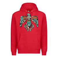 Red thunderbird with gemstone Premium Hoodie - BarkalooDesign