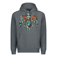 Rock thunderbird with gemstone Premium Hoodie - BarkalooDesign