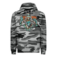Slate Camo thunderbird with gemstone Premium Hoodie - BarkalooDesign