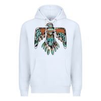 White thunderbird with gemstone Premium Hoodie - BarkalooDesign