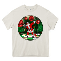 Cream Dancing santa Heavy Core Tee - FaDigitalArtStudio