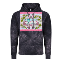 Cloud Black happy easter bunny Vintage Hoodie - BarkalooDesign