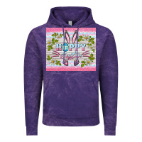 Cloud Purple happy easter bunny Vintage Hoodie - BarkalooDesign