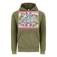 Vintage Olive happy easter bunny Vintage Hoodie - BarkalooDesign