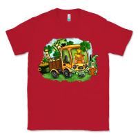 Red truck saint patrick's day Classic Tee - FaDigitalArtStudio