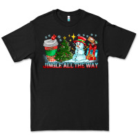 Black Jingle All The Way Premium Tee - CowhideDigitalArt