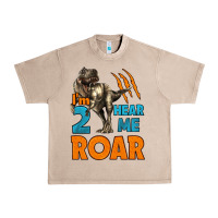 French Oak i'm two hear me roar dinosaur birthday Urban Heavy Tee - LillyAllenDesigns