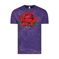 Cloud Purple Oklahoma Rose Illustrations Vintage Tee - LillyAllenDesigns