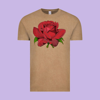 Oklahoma Rose Illustrations Vintage Tee Designed By Lillyallendesigns