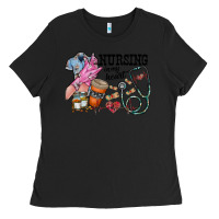 Black nursing in my heart Ladies Tee - RacoonDesign