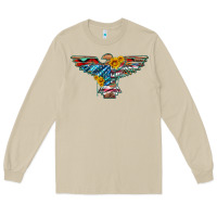 Mushroom thunderbird with usa flag and sunflowers Long Sleeve Tee - Artiststas