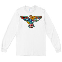 White thunderbird with usa flag and sunflowers Long Sleeve Tee - Artiststas