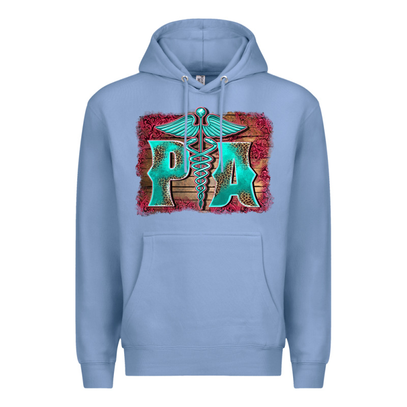 Physician Medical Symbol Assistant Nurse Background Premium Hoodie by BarkalooDesign | Teevron
