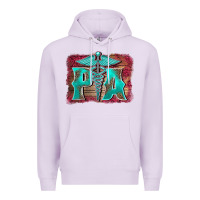 Lilac physician medical symbol assistant nurse background Premium Hoodie - BarkalooDesign