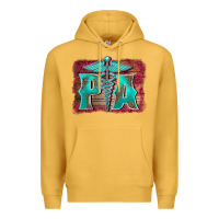 Mustard physician medical symbol assistant nurse background Premium Hoodie - BarkalooDesign