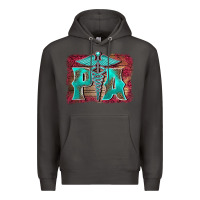 Smoke physician medical symbol assistant nurse background Premium Hoodie - BarkalooDesign