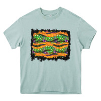 Arona Halloween Skull Background Heavy Core Tee - BundleAndBundleShop
