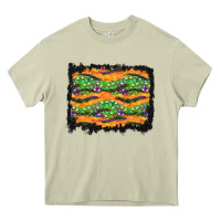 Mossy Halloween Skull Background Heavy Core Tee - BundleAndBundleShop