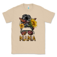Mushroom mess bun mama sunflowers Classic Tee - BarkalooDesign